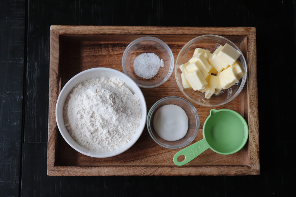 Classic Pastry Dough Ingredients  