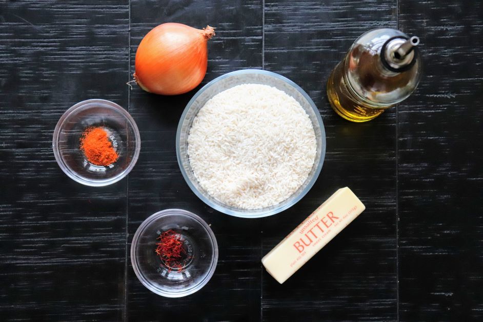 Savory Cayenne And Saffron Infused Rice Pilaf Ingredients