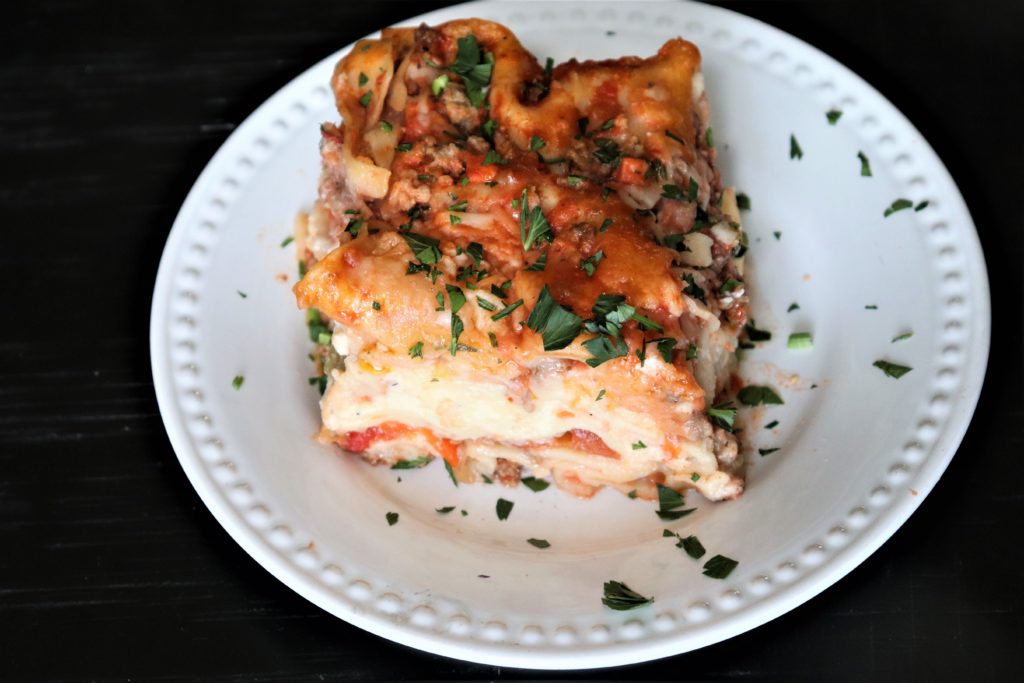Authentic Italian Lasagna Love On A Plate Ready For Serving 