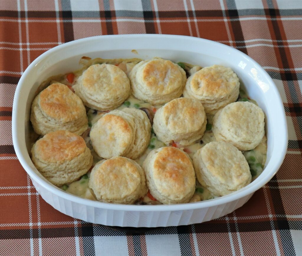 Chicken Pot Pie WIth A Twist, Fresh Out Of The Oven Ready To Serve
