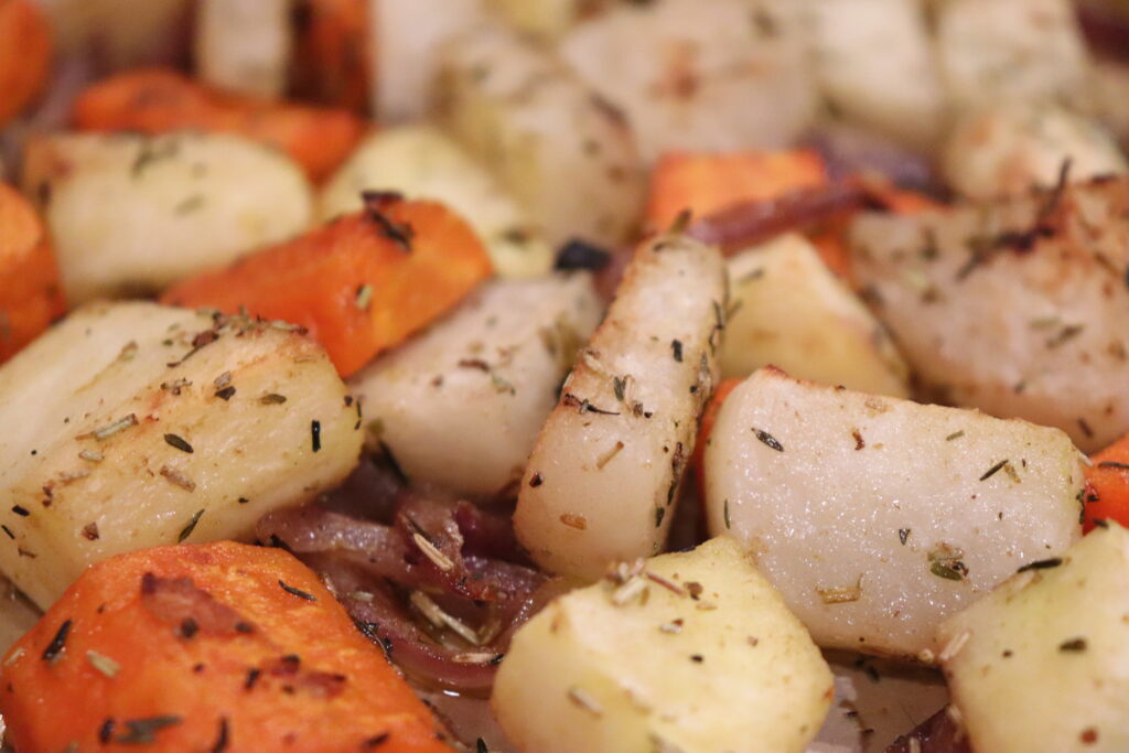 Roasted Root Vegetables Finished Product! YUM!!