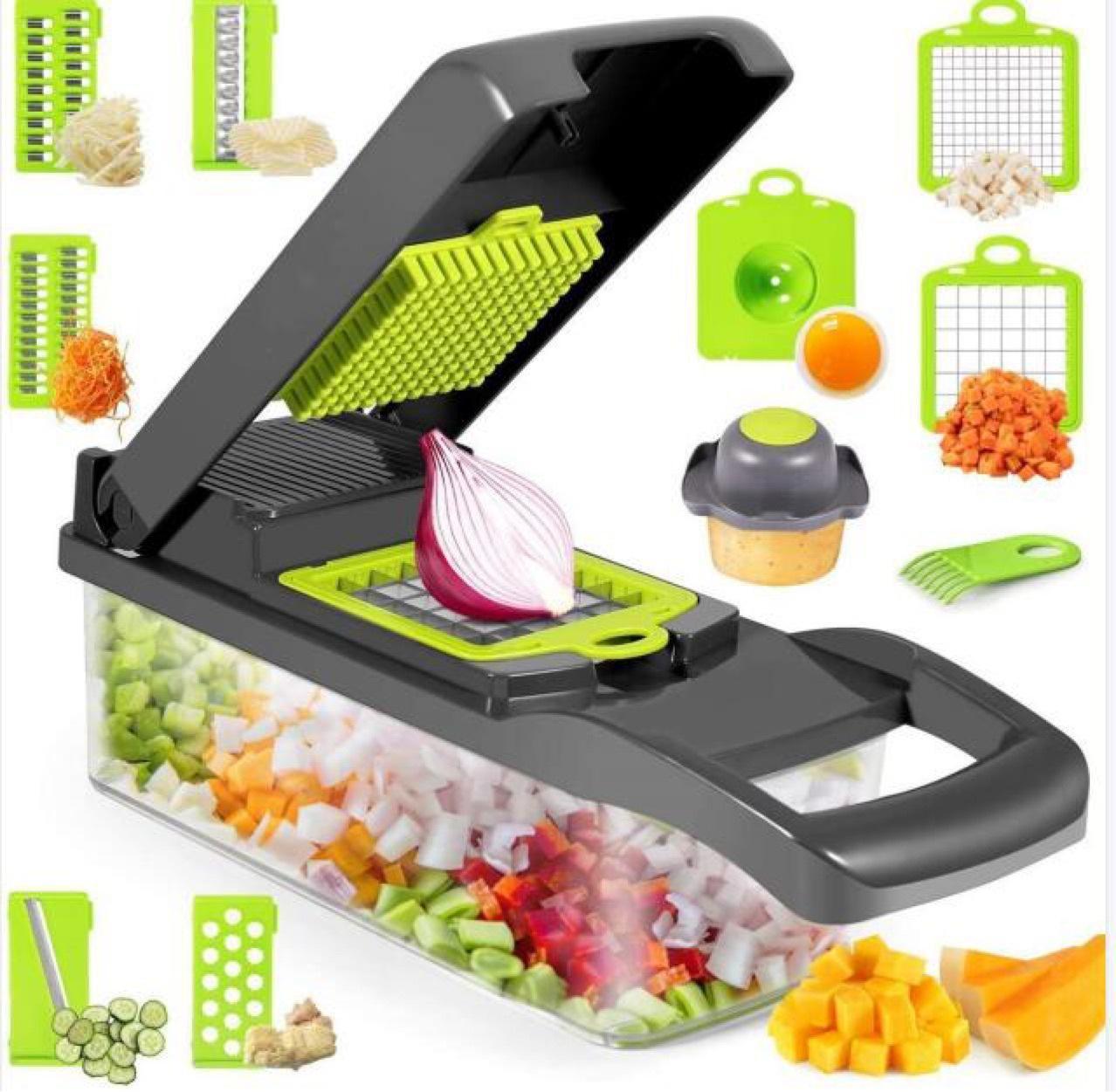 herhaling uitsterven Uitvoerbaar 12 In 1 Manual Vegetable Chopper Kitchen Gadgets Food Chopper Onion Cutter  Vegetable Slicer | Food Devoted
