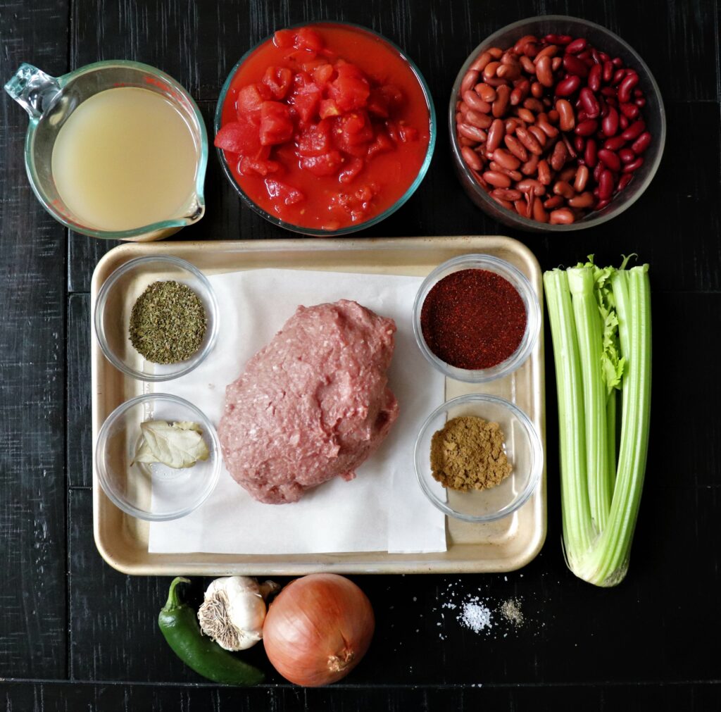 Turkey chili Recipe Ingredients 2