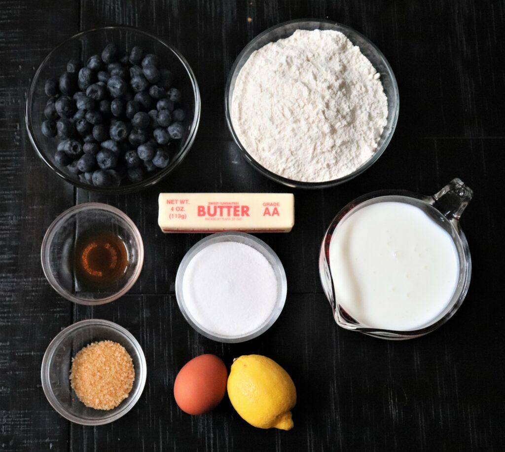Blueberry Buttermilk Breakfast Cake Ingredients